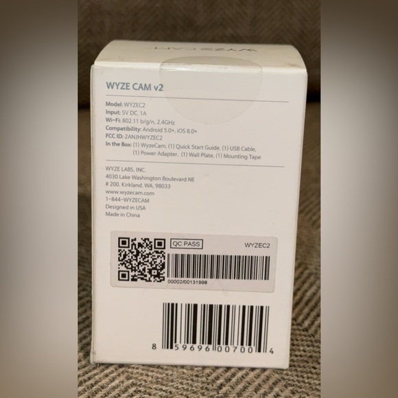 NWT Wyze Cam V2 White Security Camera SEALED - Picture 3 of 3